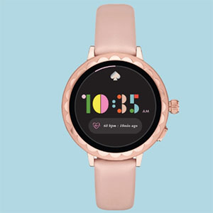 Kate Spade Scallop smartwatch pink