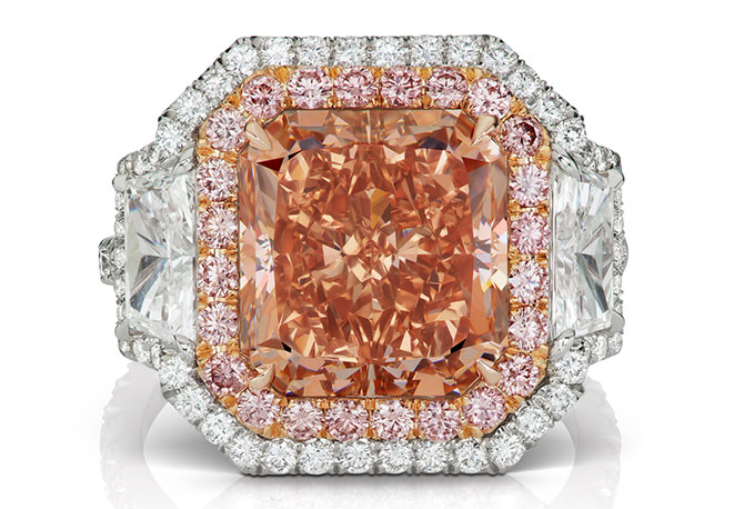 LJ West touch of blush ring