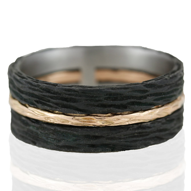 Sarah Graham Pebble triple stack ring