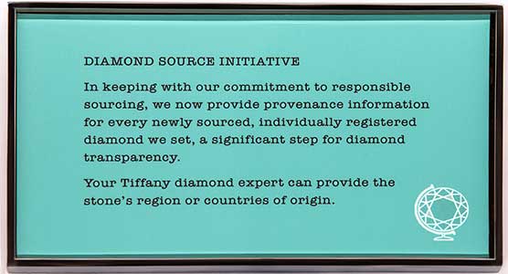 Diamond Source Initiative sign