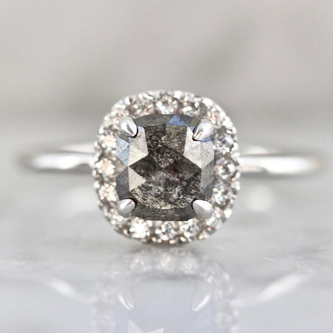 Point No Point Sabine engagement ring