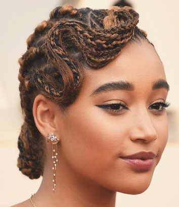 Amandla Stenberg Forevermark earrings