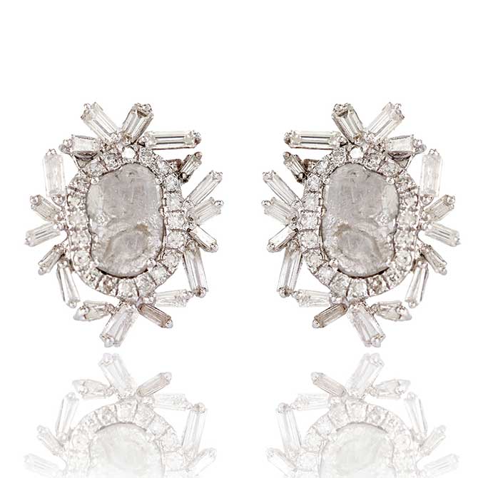 Flont Payal Shah diamond earrings