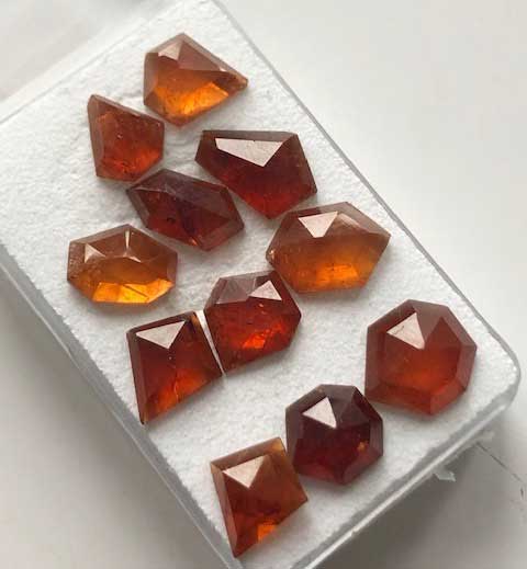 Hessonite garnet parcel