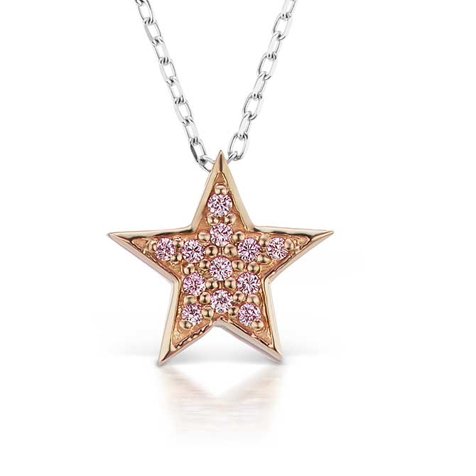 JFine Argyle diamond star pendant