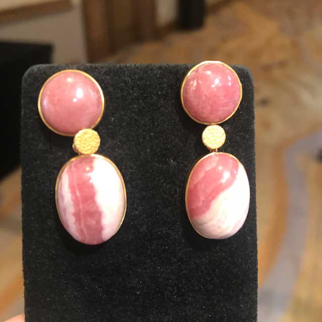 JS Noor rhodochrosite earrings