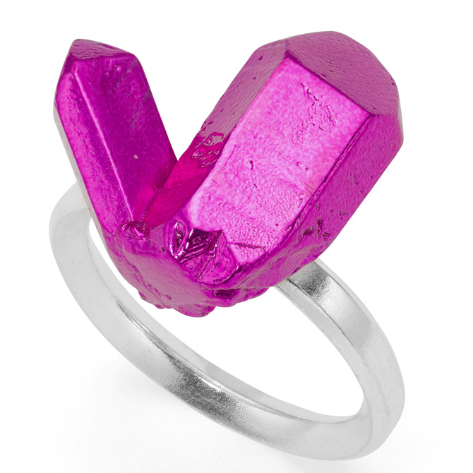 The Rock Hound Hot Rocks pink ring