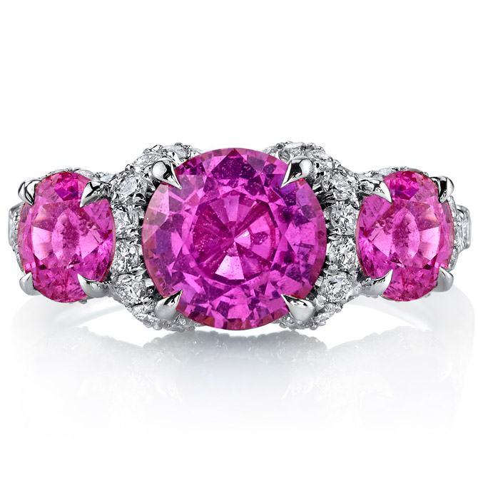 Omi Prive pink sapphire ring