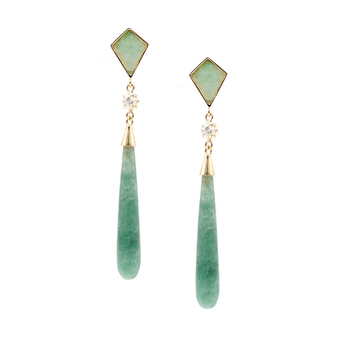 Ashley Zhang jade earrings