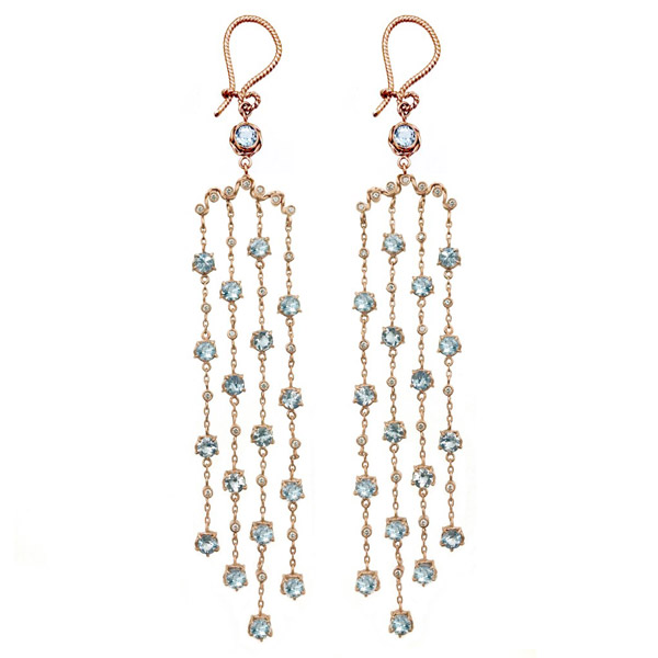 Jewelyrie aquamarine Athena earrings