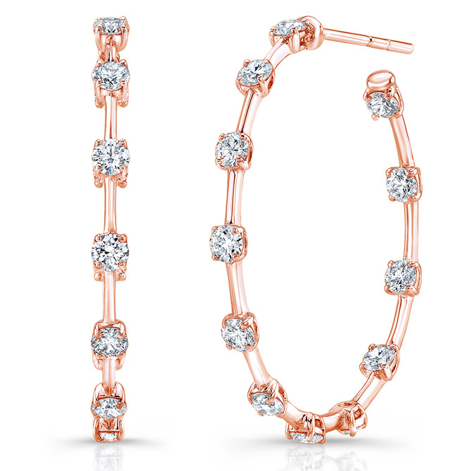Rahaminov diamond hoop earrings