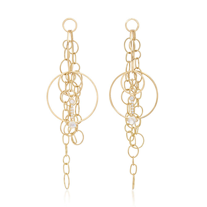 Katey Walker Chainmail gold earrings