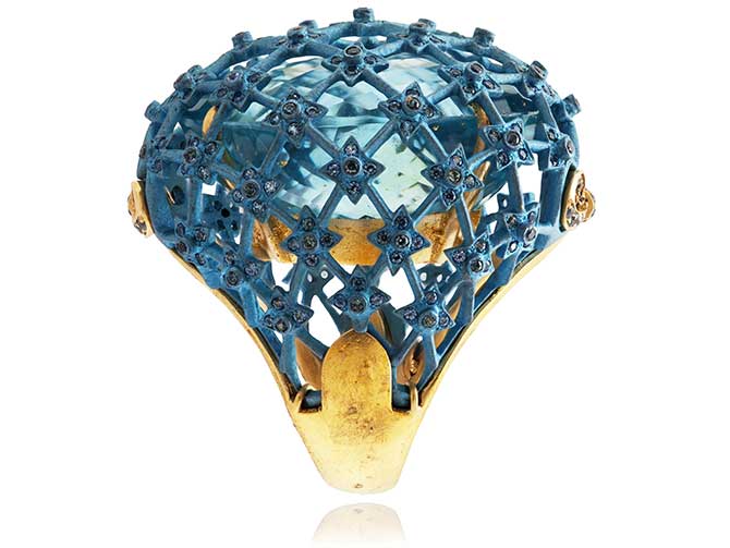 Lydia Courteille star openwork ring