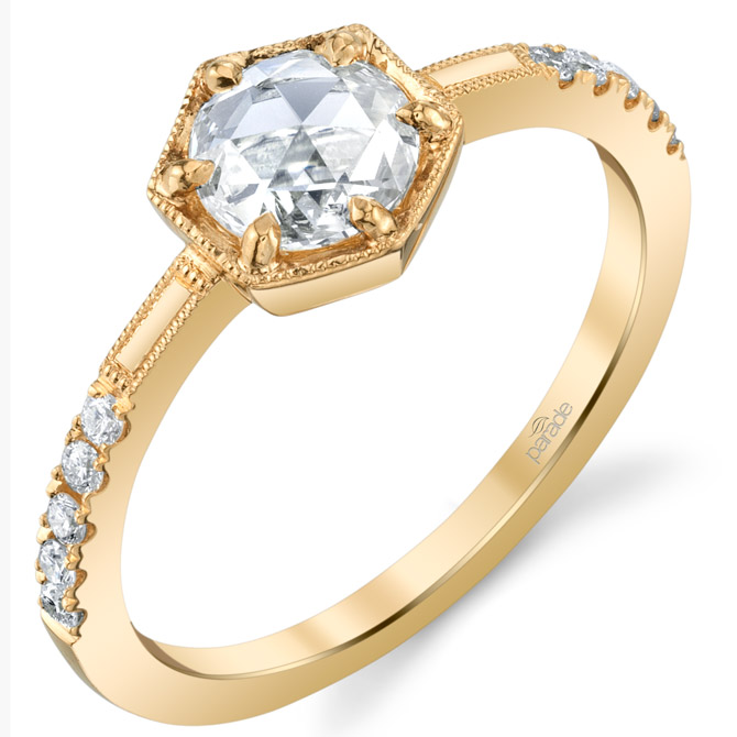 Parade Design Lumiere rose-cut diamond engagement ring