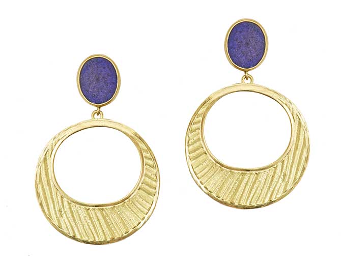 Rush Jewelry Icon Loulou Majorelle Crescent earrings