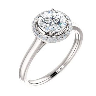 Sparkle Cut halo ring