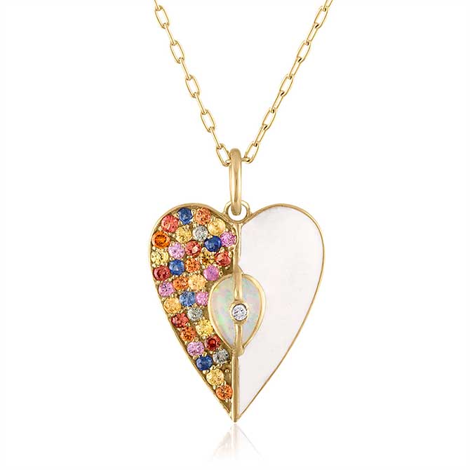 Loriann Unity heart necklace