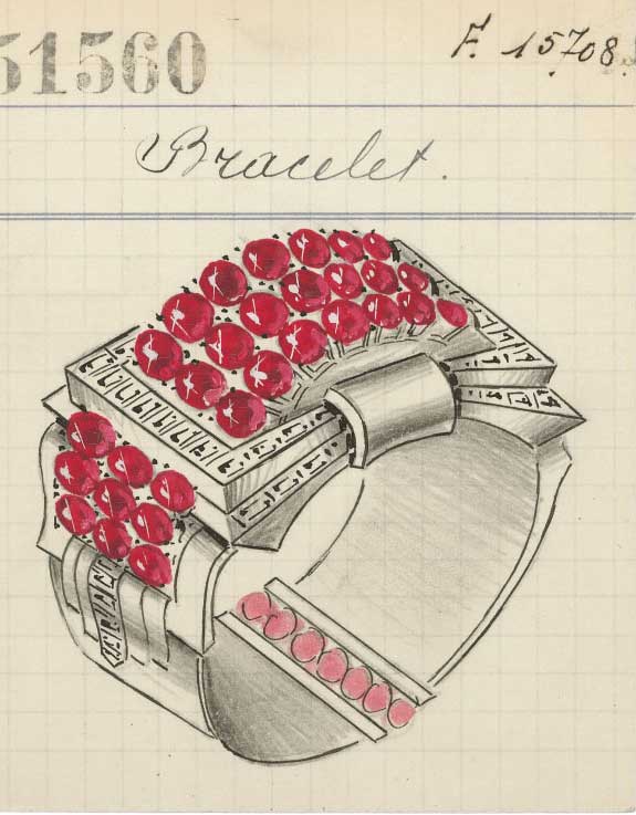 Van Cleef Arpels bracelet illustration