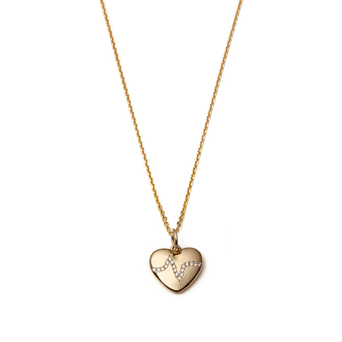 With Love Darling Heartbeat charm