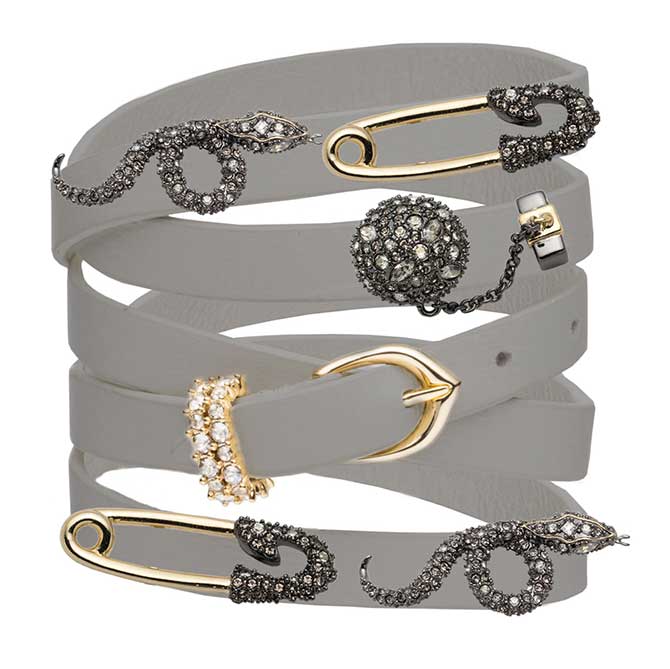 Alexis Bittar leather wrap bracelets