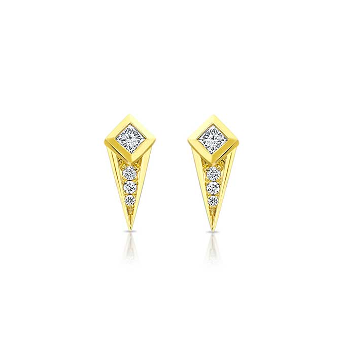 Ziba Zidehsarai diamond studs