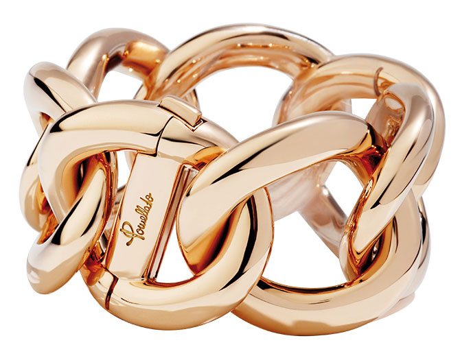 pomelatto tango rose gold chain bracelet