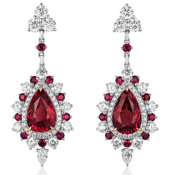 Color Source Gems ruby earrings