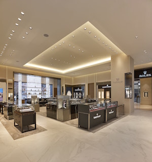 Watches Of Switzerland Hudson Yards interior