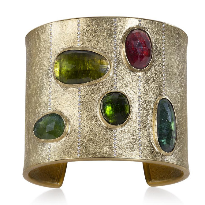 Todd Reed tourmaline cuff bracelet