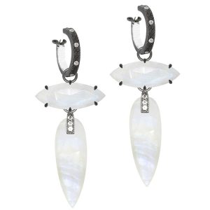 Nina Nguyen moonstone Angel's Wings earrings