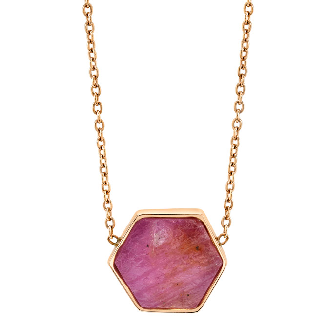 Karma El Khalil ruby slice pendant