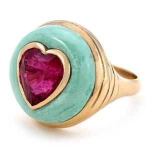 Retrouvai Lollipop heart ring