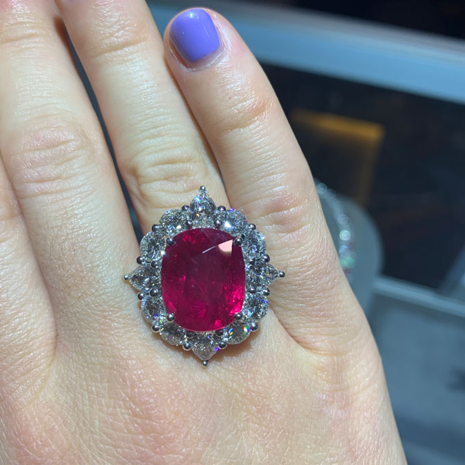 Andreoli platinum ruby ring