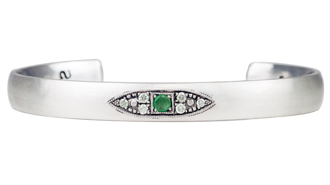 Suneera925 evil eye emerald bracelet