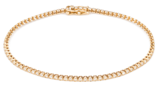 Ariel Gordon diamond bezel tennis bracelet