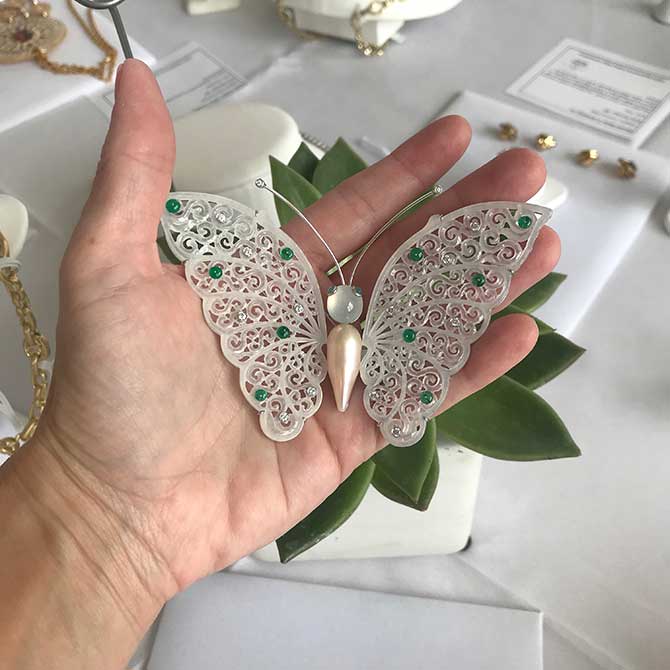 Designs by Evy butterfly brooch