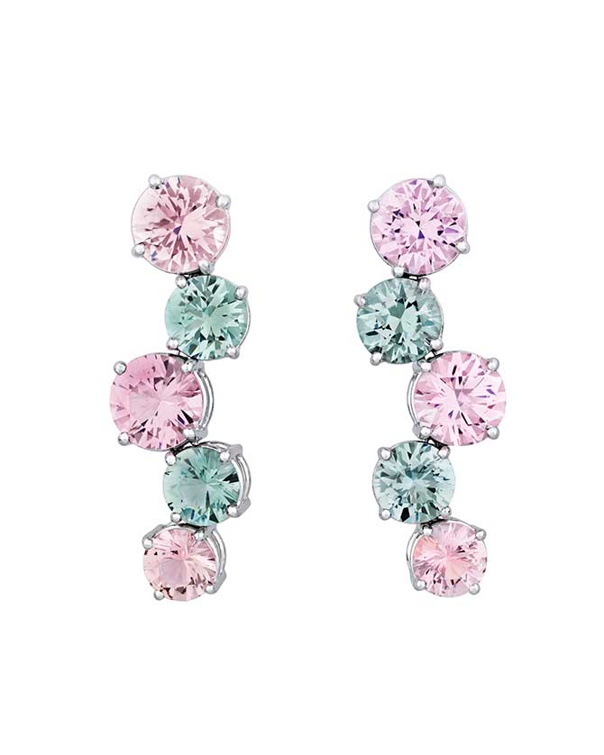 MS Rau multicolor tourmaline earrings