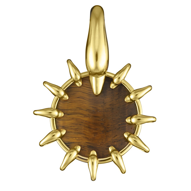 Lalaounis tiger's eye pendant