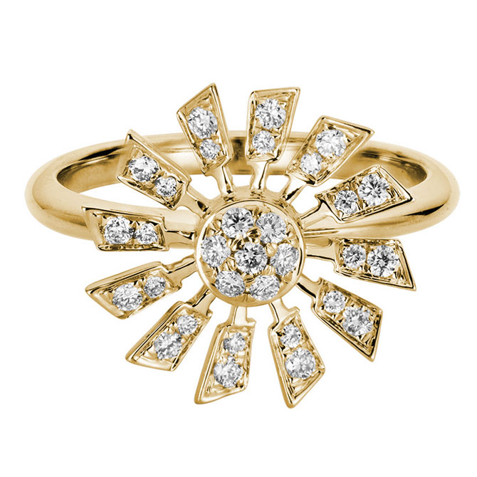 Artistry Ltd. diamond sun ring