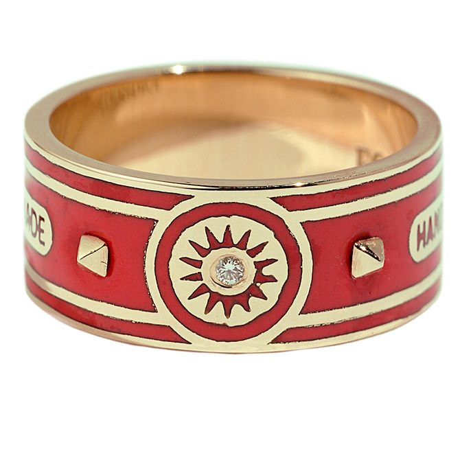 Foundrae R2 Strength wide cigar band ring