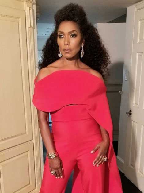 Angela Bassett 2019 Emmys earrings