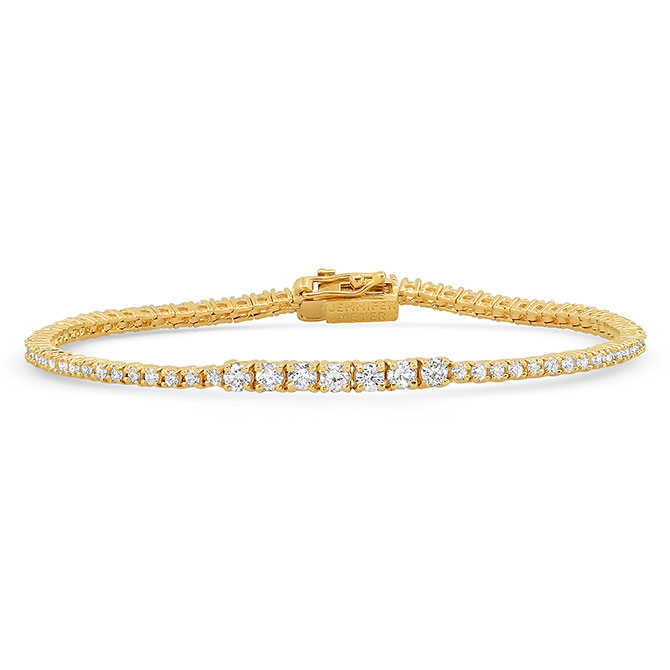 Jennifer Meyer prong set diamond tennis bracelet