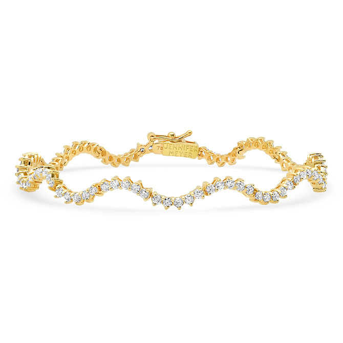 Jennifer Meyer wave tennis bracelet