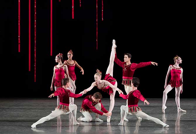 Jewels ballet Rubies tableau