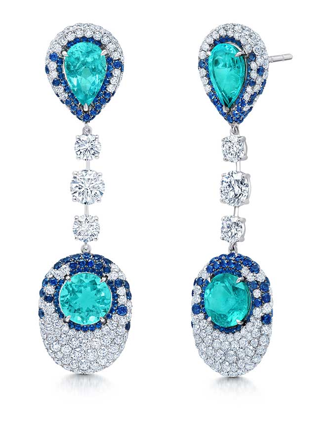 Martin Katz Paraiba drop earrings