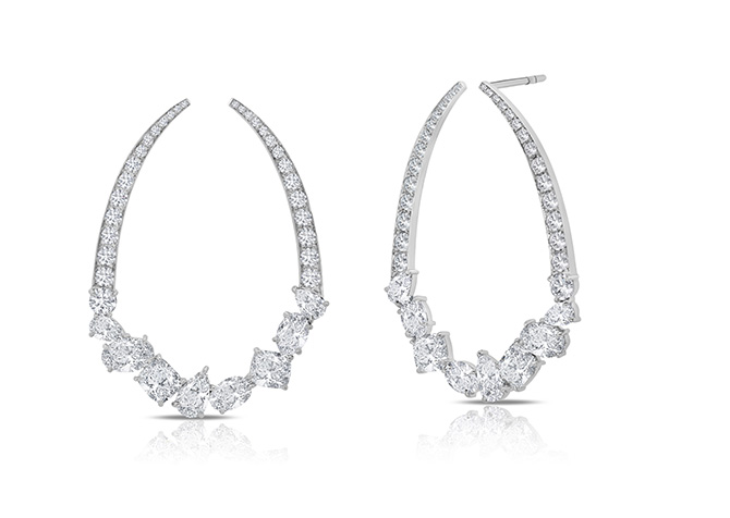 Martin Katz diamond hoop earrings