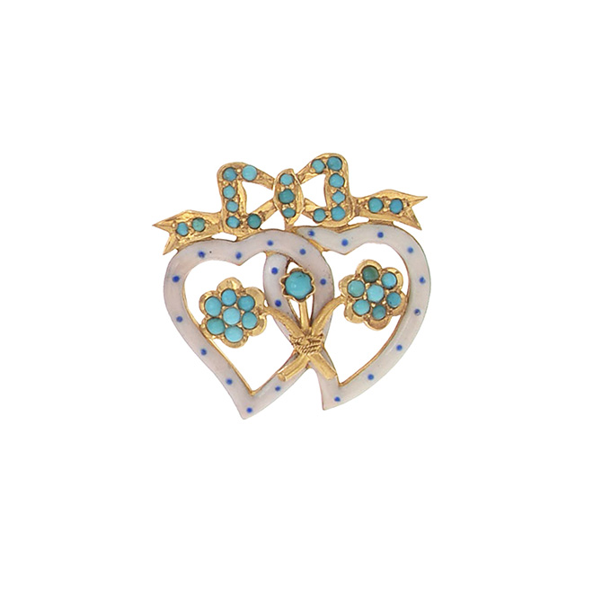 Ariel Gordon entwined hearts ornament