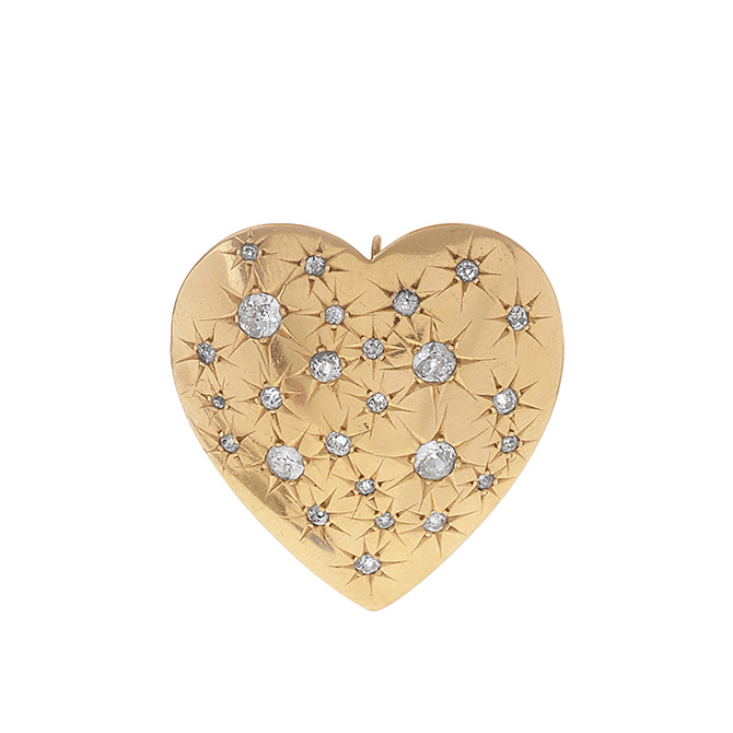 Ariel Gordon vintage heart charm