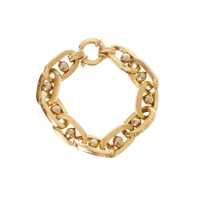 Ariel Gordon vintage jumbo link gold bracelet