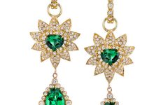 Erica Courtney tsavorite Flame earrings